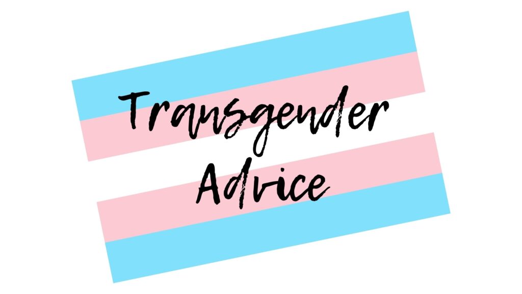 transgender advice plus flag image